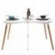 Conjunto de comedor CAIRO TOWER NORDIC mesa Tower 120x80 cm y 4 sillas Nordic